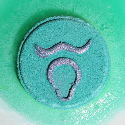 Taurus Zodiac Bath Fizzers | Crystal-Inspired Soak with Surprise Horoscope | Set of 2 - Crystal Nest