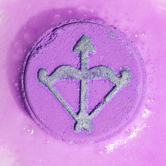 Sagittarius Zodiac Bath Fizzers | Crystal-Inspired Soak with Horoscope Surprise | Set of 2 - Crystal Nest