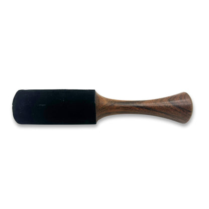Singing Bowl Mallet with Black Suede Wrap | Medium - Crystal Nest
