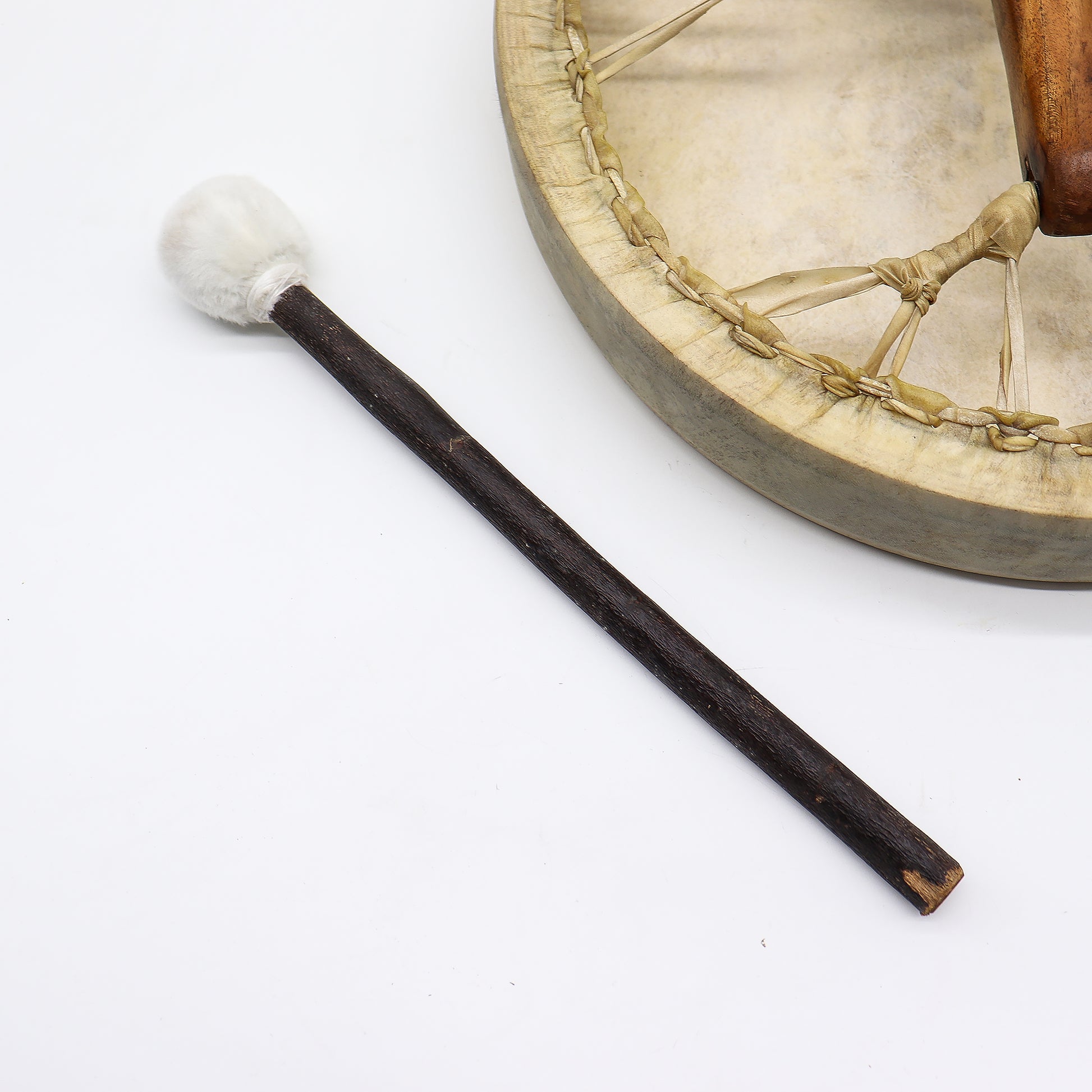 Spirit of the Wolf Shaman Drum | 40cm Tunable Frame Drum - Crystal Nest