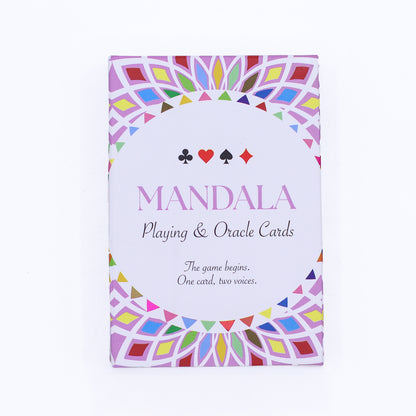 Mandala Playing & Oracle Cards – Kaleidoscope Symmetry Deck | 54-Card Divination & Game Set