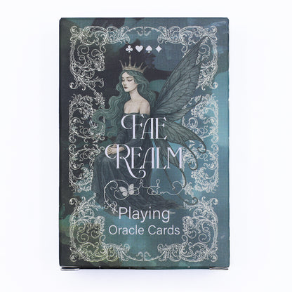 Fae Realm Playing & Oracle Cards – Fairy Divination Deck | 54-Card Game Set