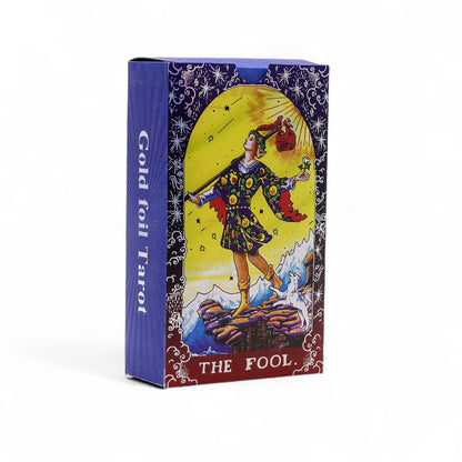 Blue Foil Mandala Tarot Card Set | Guidebook Included
