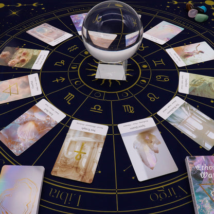 Zodiac Tarot & Oracle Card Reading Cloth