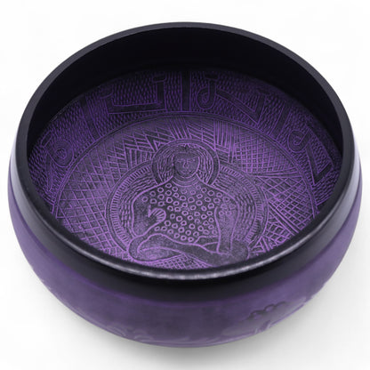 Purple Haze Singing Bowl | Extra Loud Sound Healing & Meditation Bowl - Crystal Nest