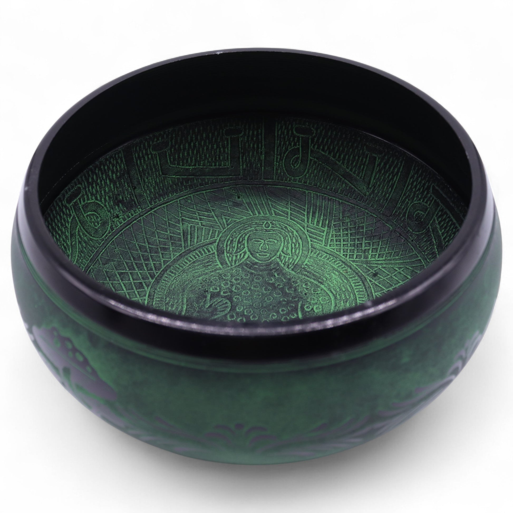 Moss Green Singing Bowl | Extra Loud Sound Healing & Meditation Bowl - Crystal Nest