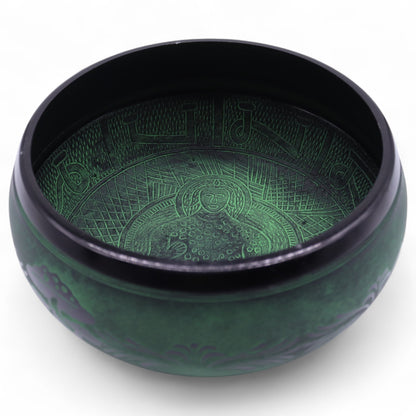 Moss Green Singing Bowl | Extra Loud Sound Healing & Meditation Bowl - Crystal Nest