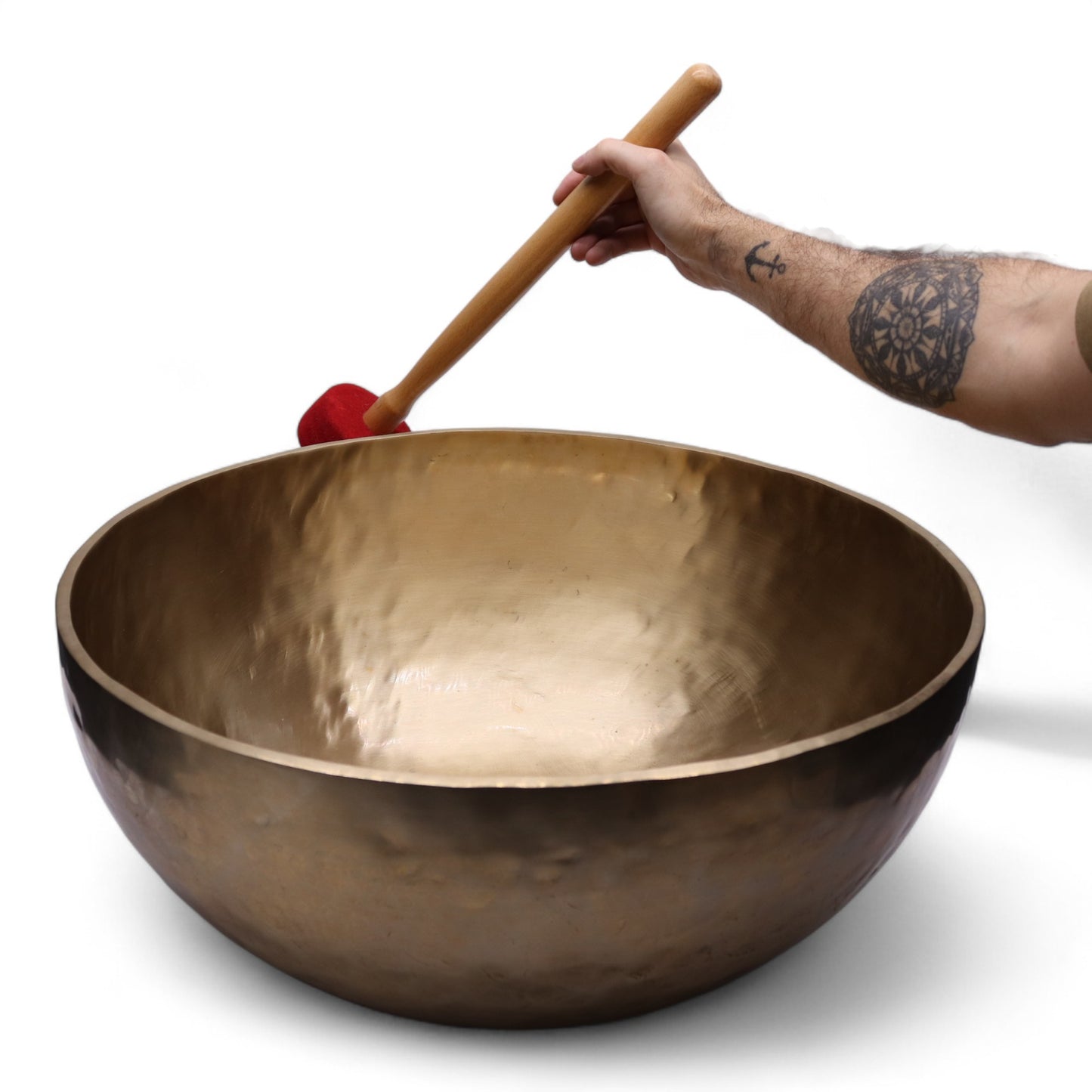 High Vibrational Standing Singing Bowl | Deep Grounding Sound Therapy | 50cm - Crystal Nest