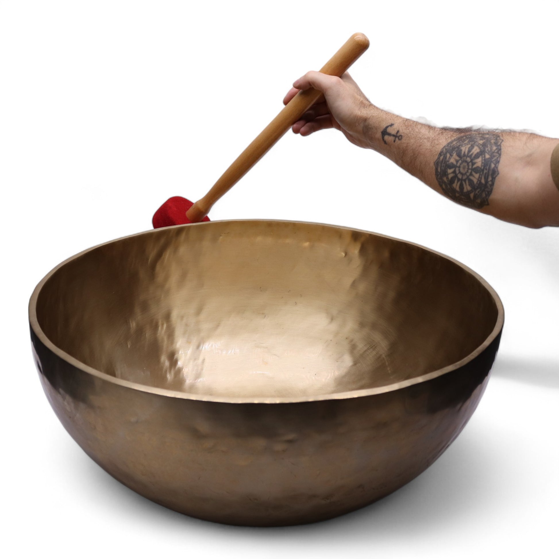 High Vibrational Standing Singing Bowl | Deep Grounding Sound Therapy | 50cm - Crystal Nest