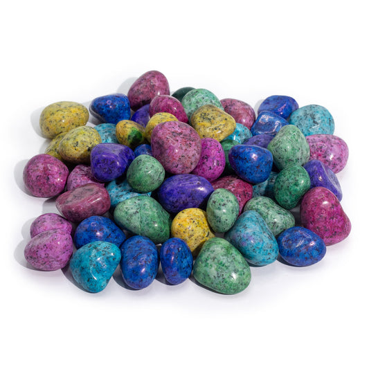 Mixed Dyed Indian Dalmatian Tumblestones