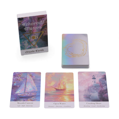 Ethereal Waters Oracle Cards | Sirens, Moonlight & Ocean Energy Deck - Crystal Nest