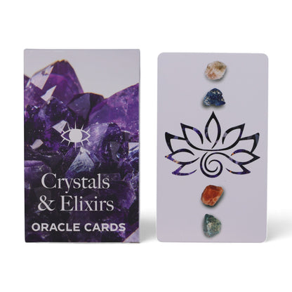 Crystals & Elixirs Oracle Cards | Healing Energy & Gemstone Guidance Deck - Crystal Nest