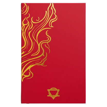 Guided Wellbeing Journal | Red Mandala Edition | Daily Self-Care & Holistic Habit Tracker - Crystal Nest
