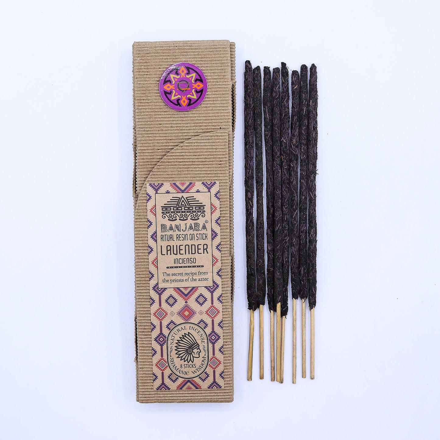 Banjara Ritual Resin on Stick | Lavender Incense | Calming, Relaxation & Emotional Balance - Crystal Nest