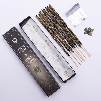 Pyrite Crystal & Cinnamon Scented Smudge Incense