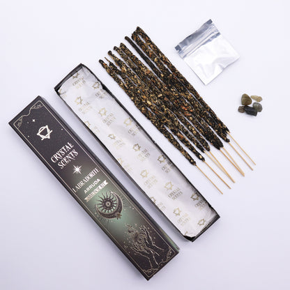 Labradorite Crystal & Arruda Scented Smudge Incense
