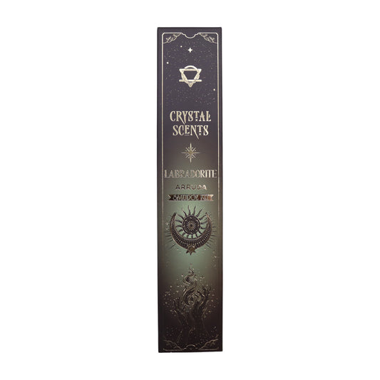 Labradorite Crystal & Arruda Scented Smudge Incense