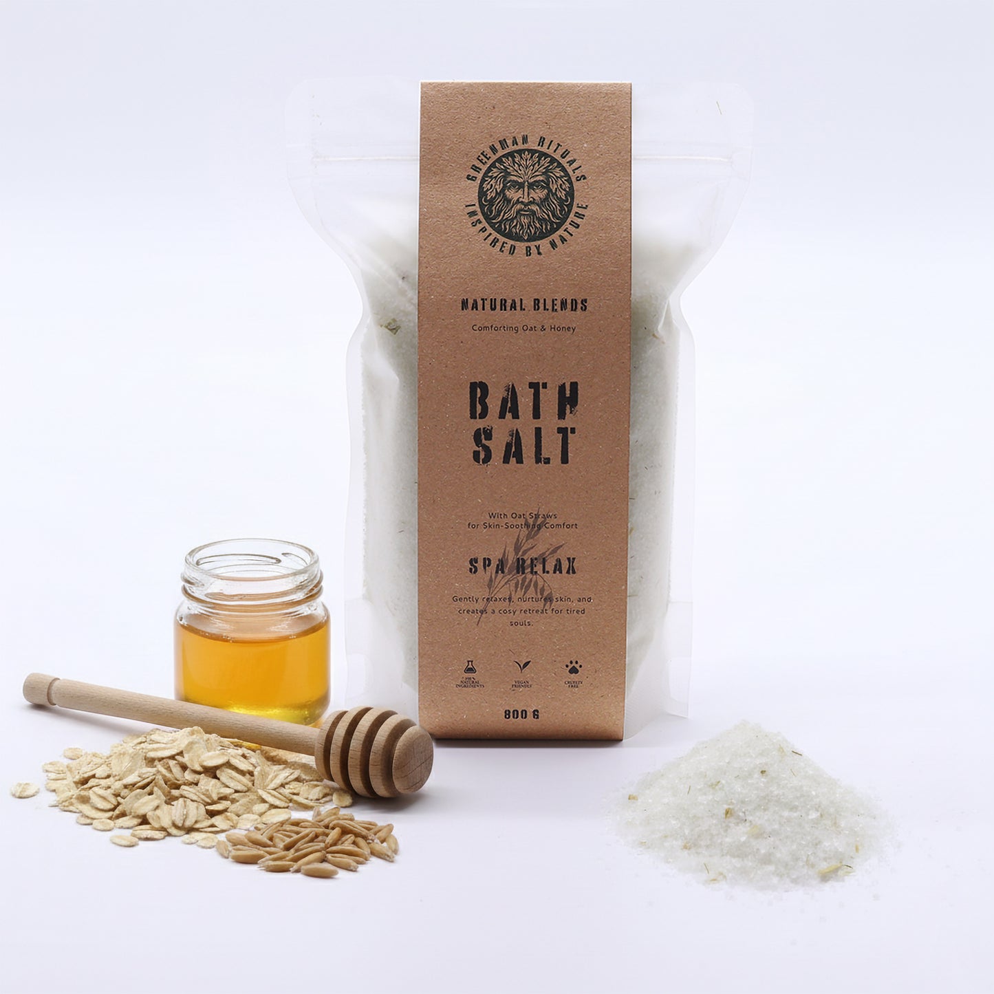 Spa Relax Oat & Honey Epsom Bath Salts | 800g