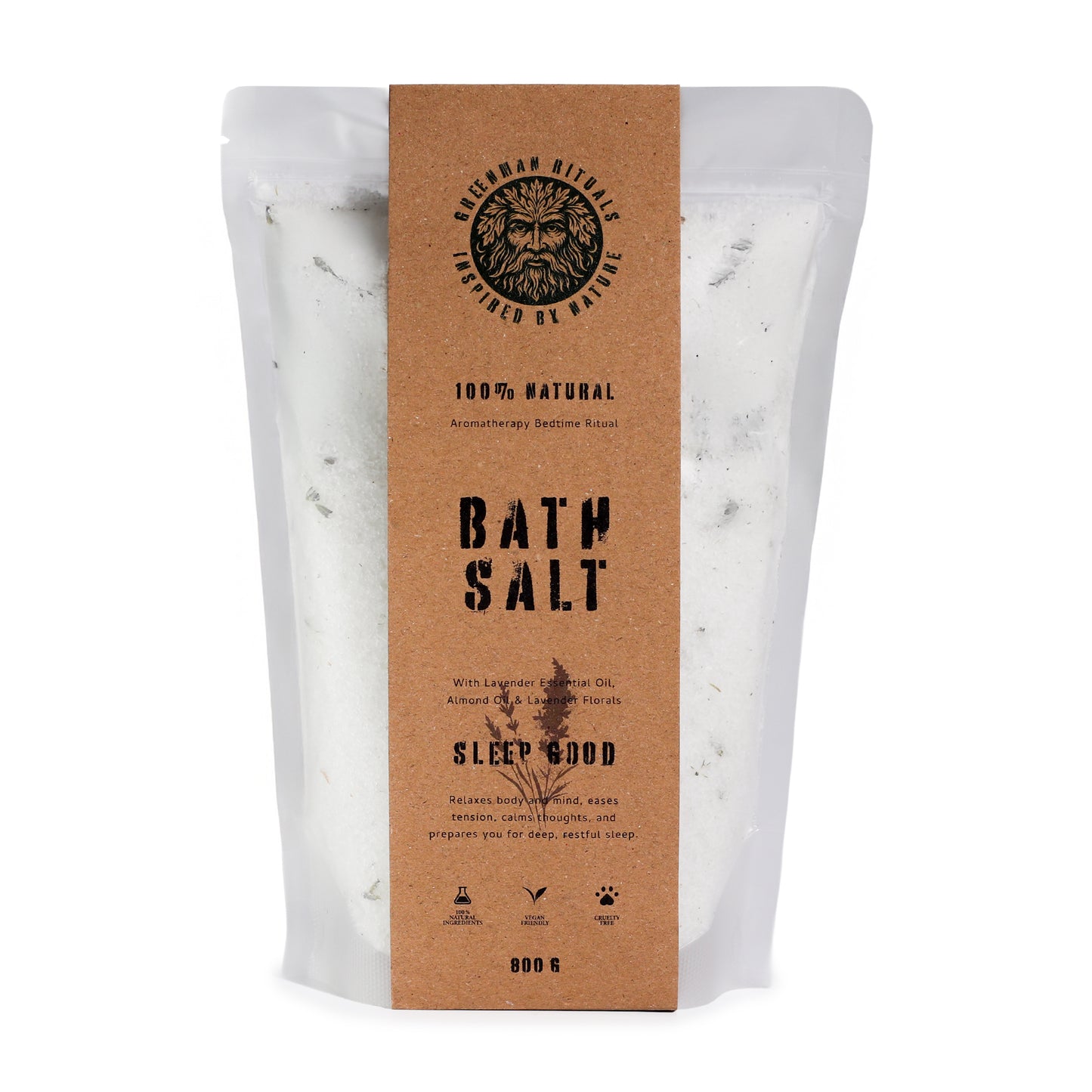 Sleep Good Lavender & Almond Epsom Bath Salts | 800g