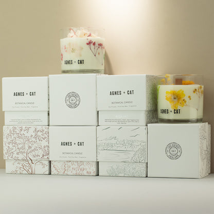 Windermere Botanical Soy Candle | Luxury Calming Floral Candle - Crystal Nest