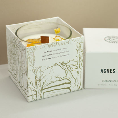 Rydal Oudh Botanical Soy Candle | Warm Woodland Luxury Candle - Crystal Nest
