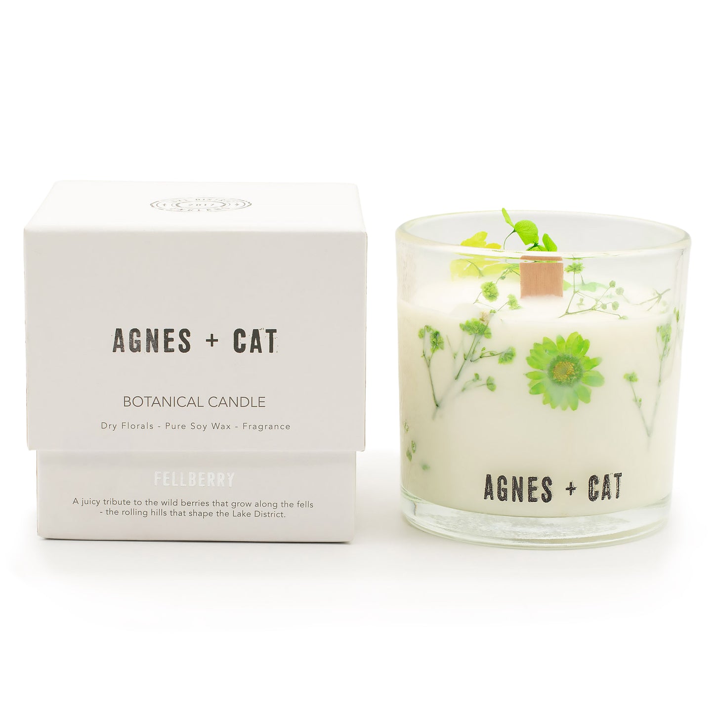 Fellberry Botanical Soy Candle | Fruity Berry Luxury Candle - Crystal Nest