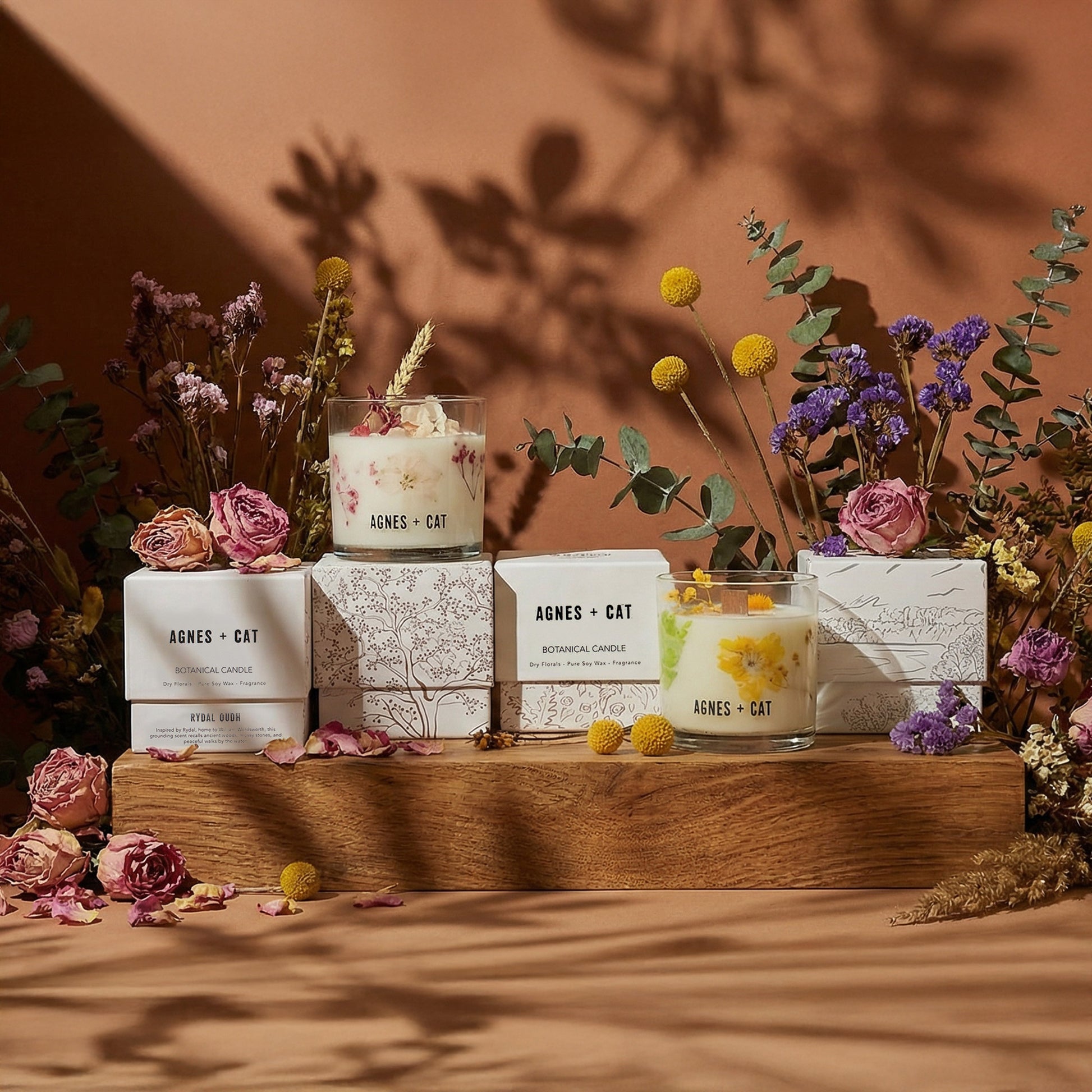 Rydal Oudh Botanical Soy Candle | Warm Woodland Luxury Candle - Crystal Nest
