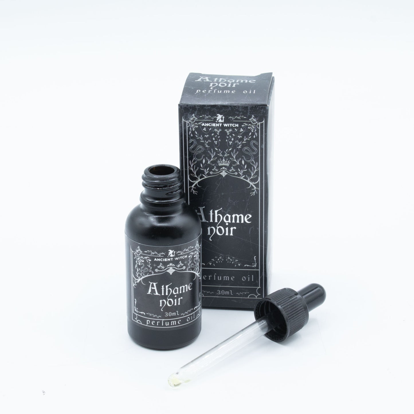 Athame Noir Perfume Oil | Iris, Neroli & Musk Ritual Fragrance | 30ml - Crystal Nest