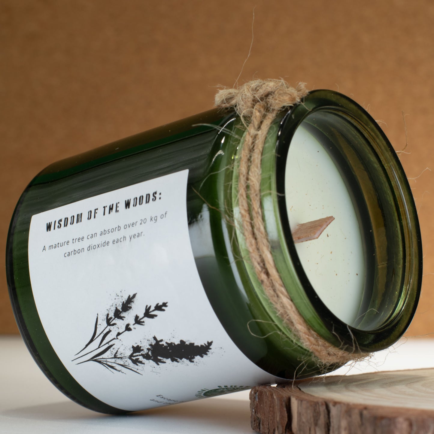 Wild Lavender Woodwick Soy Candle - Crystal Nest