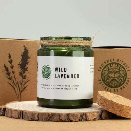 Wild Lavender Woodwick Soy Candle - Crystal Nest