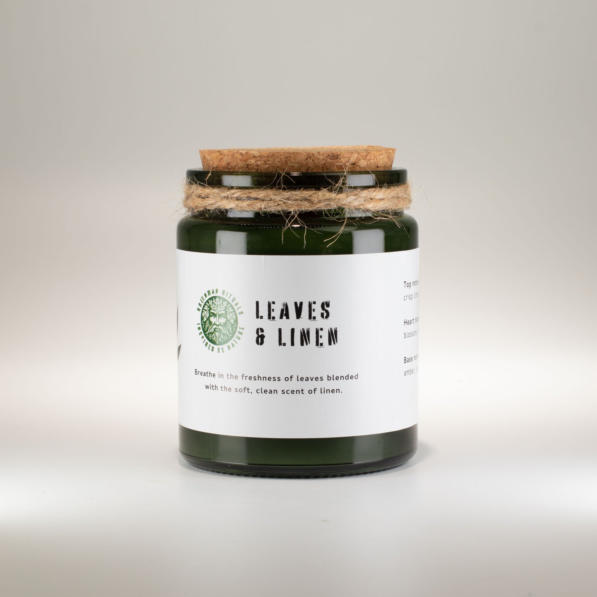 Leaves & Linen Woodwick Soy Candle - Crystal Nest