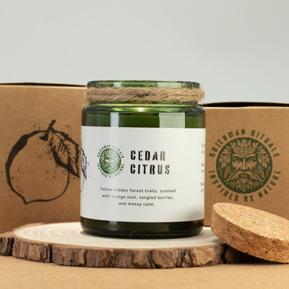 Cedar Citrus Woodwick Soy Candle