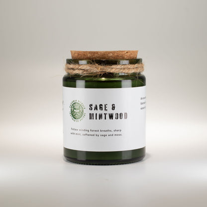 Sage & Mintwood Woodwick Soy Candle