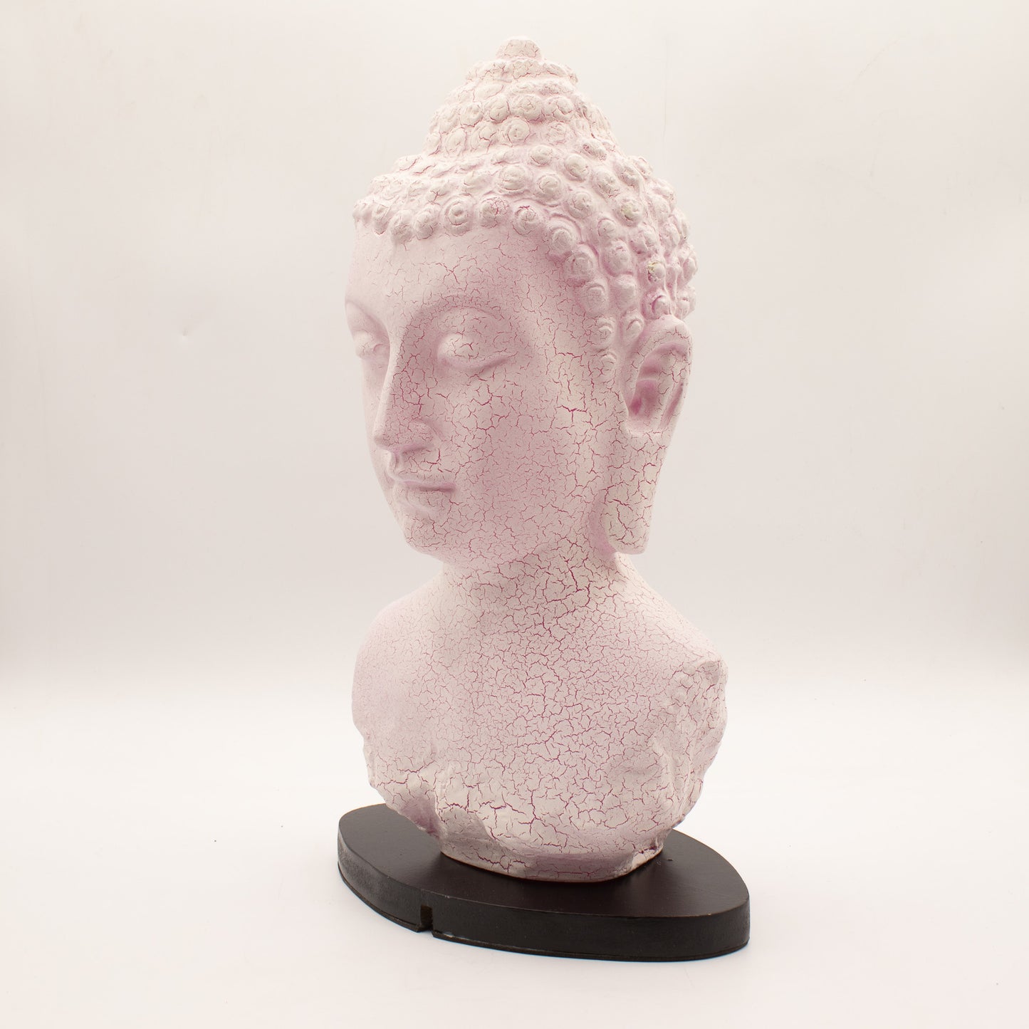 Serenity Buddha Glow Lamp – Cherry Pink Crackle - Crystal Nest