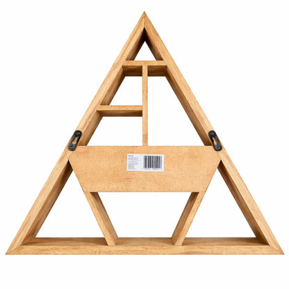 Triangle Wall Shelf with Drawer - Crystal Nest
