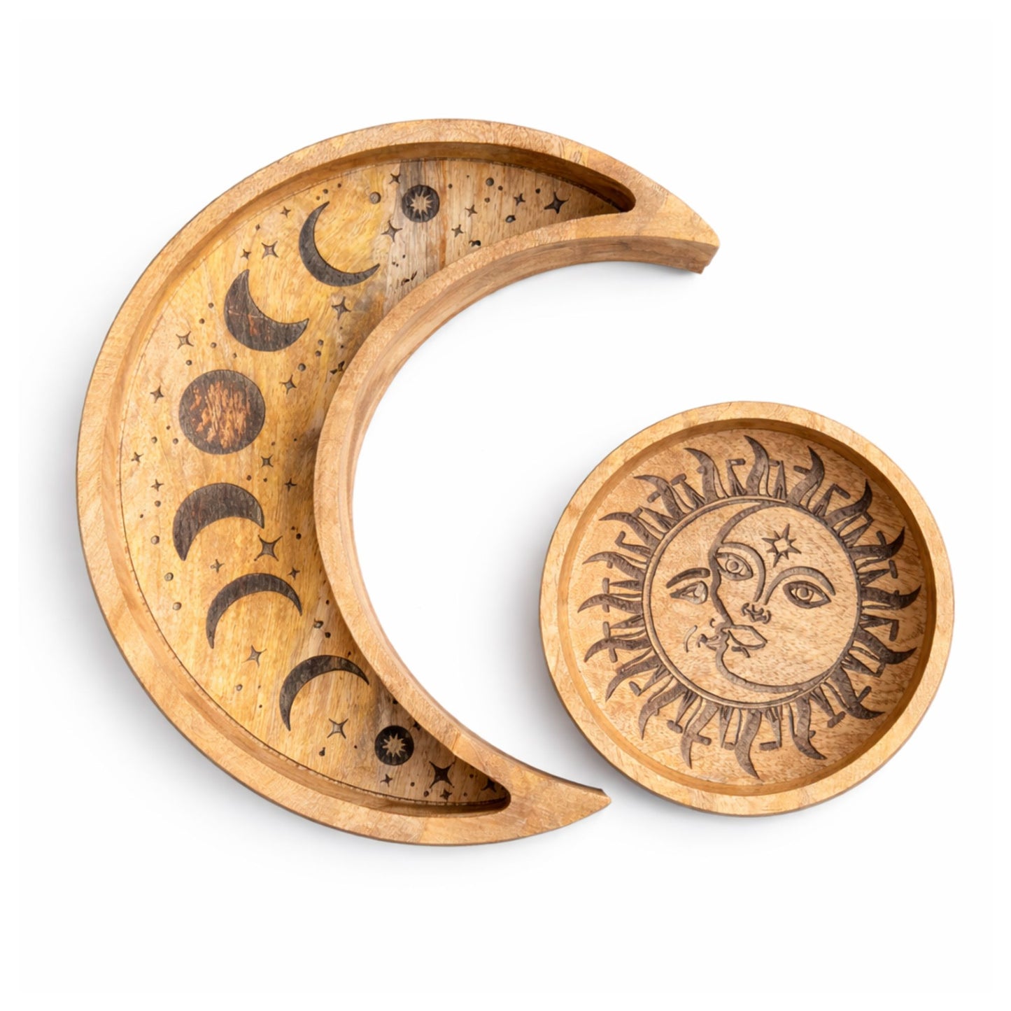Sun & Moon Nested Display Tray Set - Crystal Nest