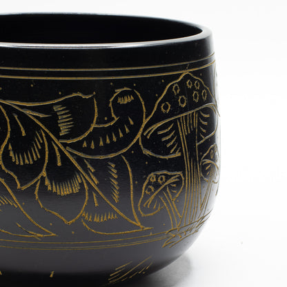Magic Gold Mushroom Cauldron Singing Bowl 15cm | Meditation Bowl with Optional Striker - Crystal Nest