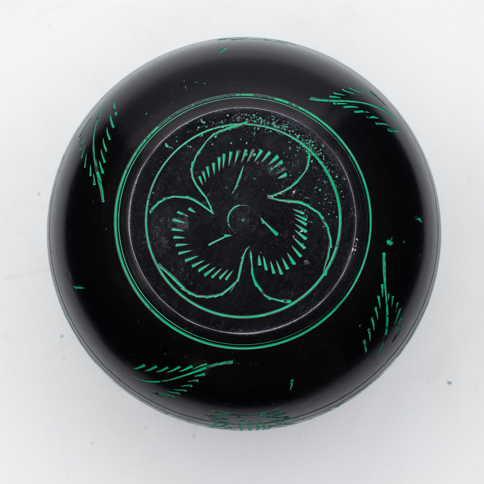 Magic Green Mushroom Cauldron Singing Bowl 15cm | Meditation Bowl with Striker - Crystal Nest
