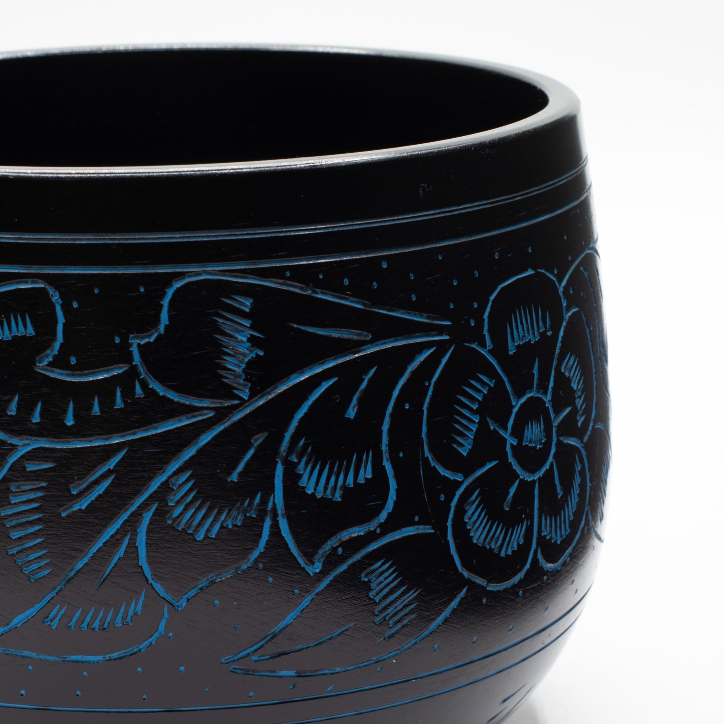 Magic Blue Mushroom Cauldron Singing Bowl 15cm | Meditation Bowl with Optional Striker - Crystal Nest