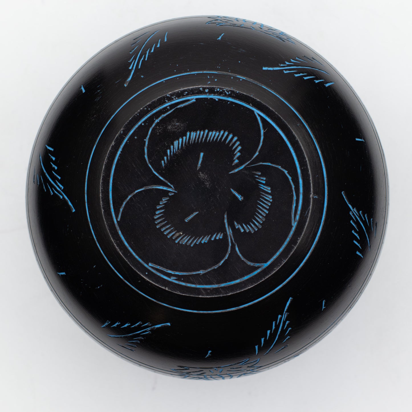 Magic Blue Mushroom Cauldron Singing Bowl 15cm | Meditation Bowl with Optional Striker - Crystal Nest
