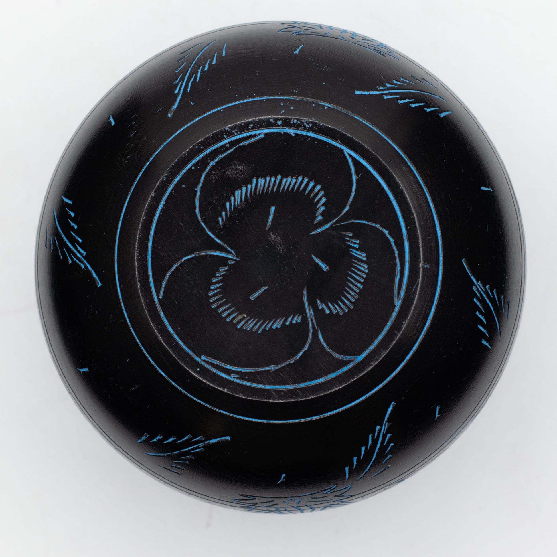Magic Blue Mushroom Cauldron Singing Bowl 15cm | Meditation Bowl with Optional Striker - Crystal Nest