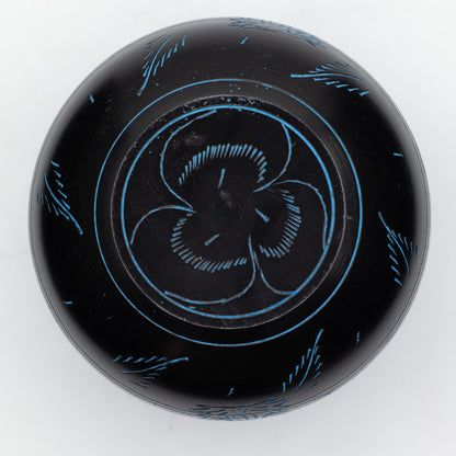 Magic Blue Mushroom Cauldron Singing Bowl 15cm | Meditation Bowl with Optional Striker - Crystal Nest