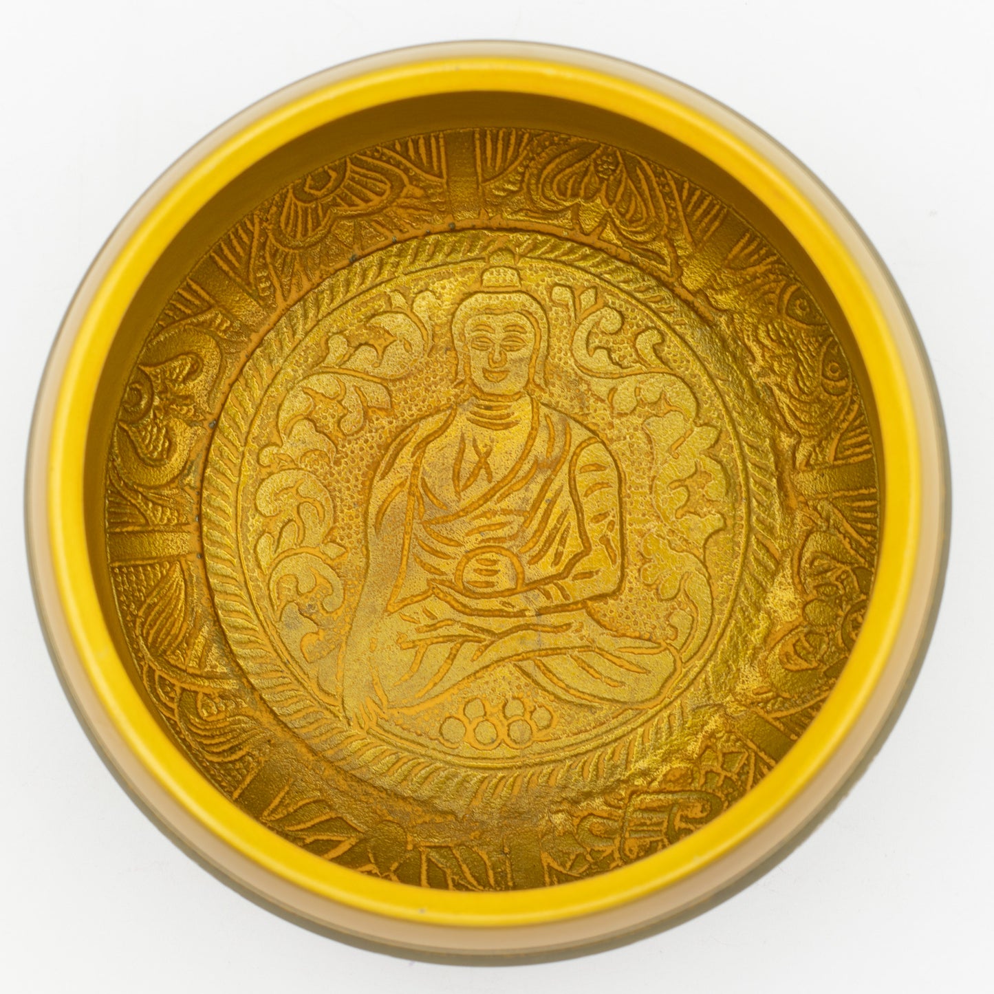 Buddha Tree of Life Singing Bowl | Large Aluminium Meditation Bowl