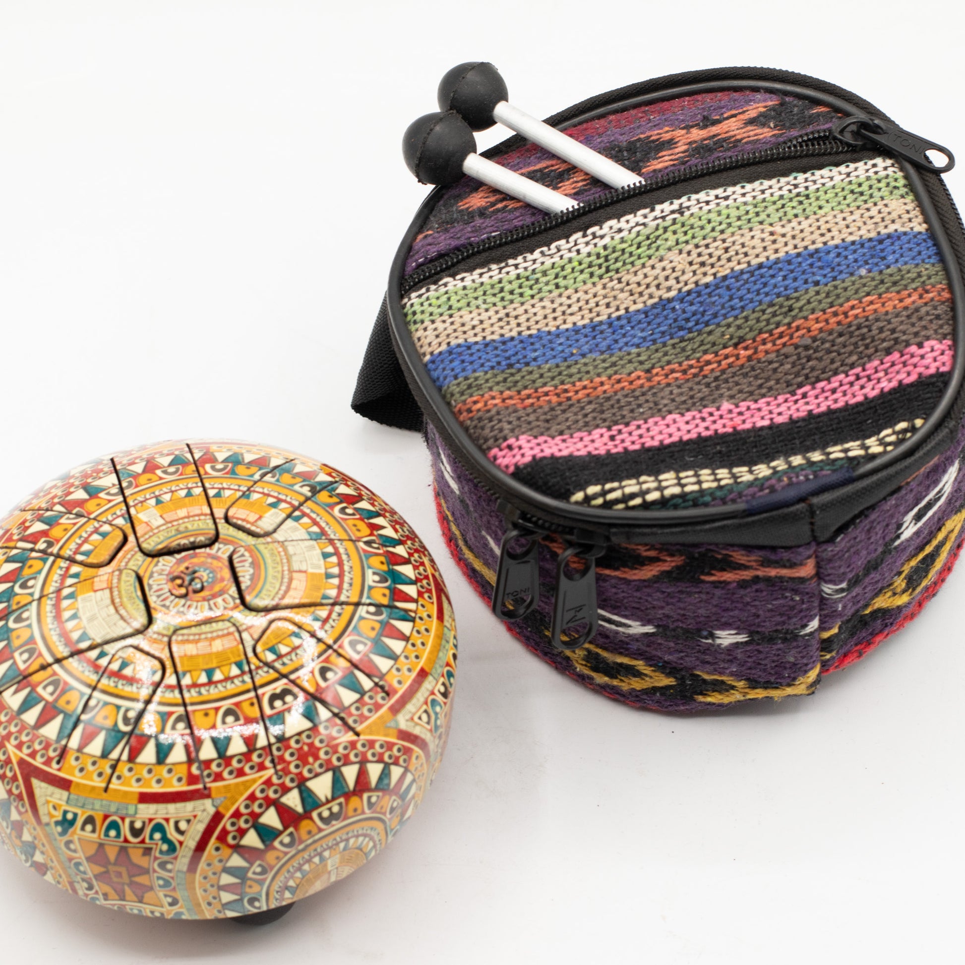 Tribal Mandala Hapi Steel Tongue Drum | Small - Crystal Nest