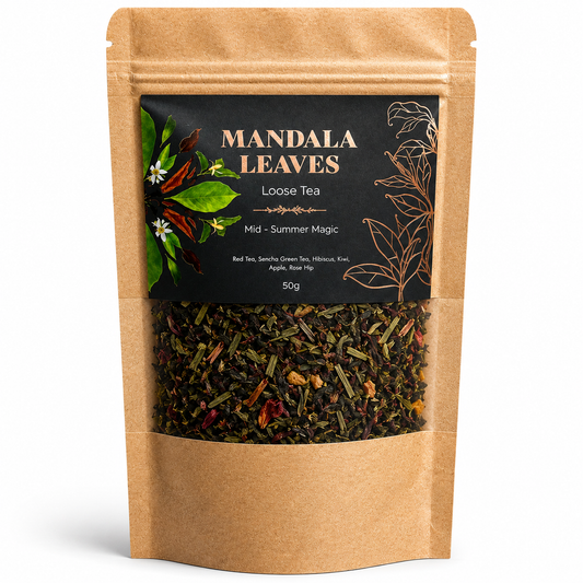 Mid-Summer Detox Magic | Artisan Red Green Tea Blend | 50g Bag