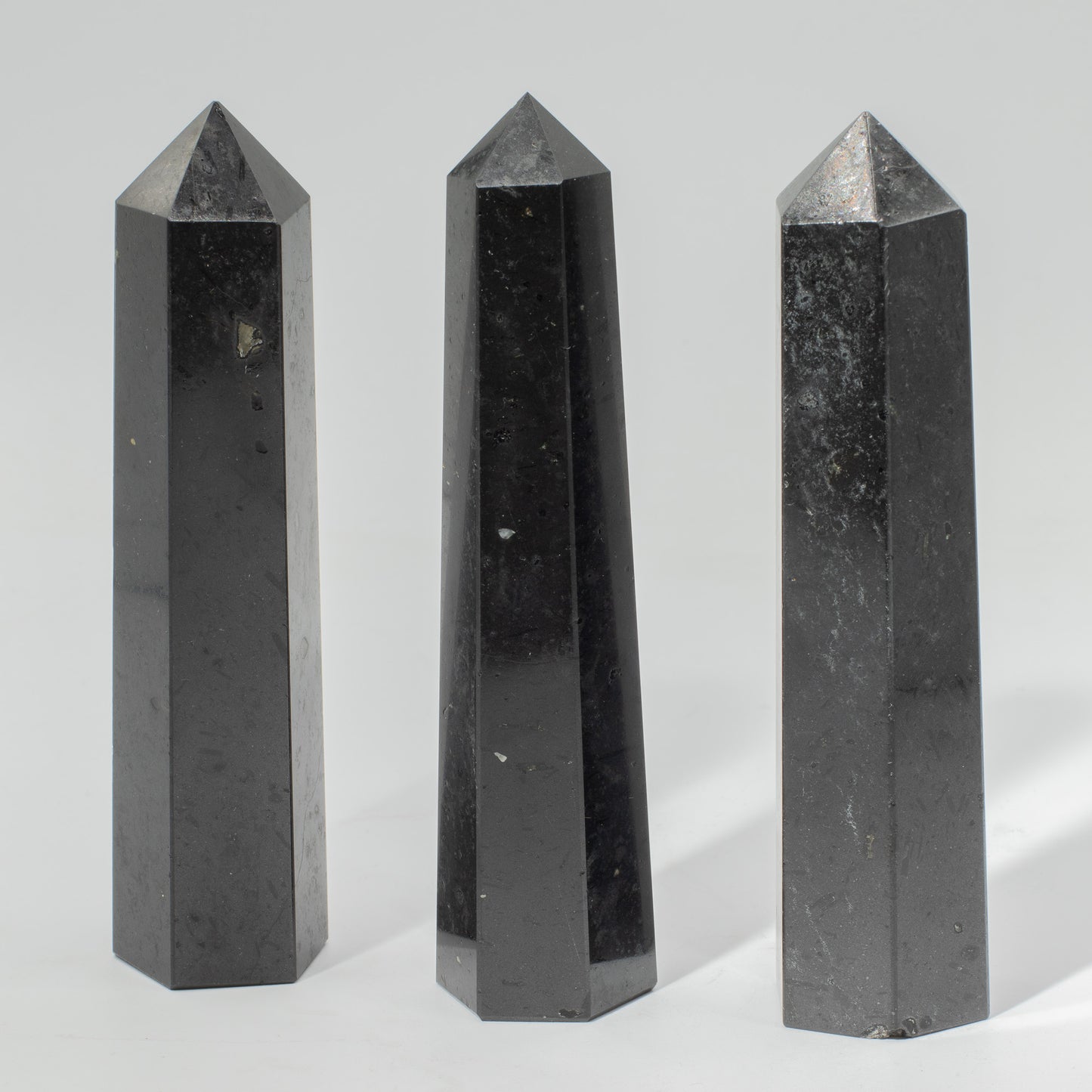 Large Black Tourmaline Obelisk Point | Protection & Grounding Crystal Tower