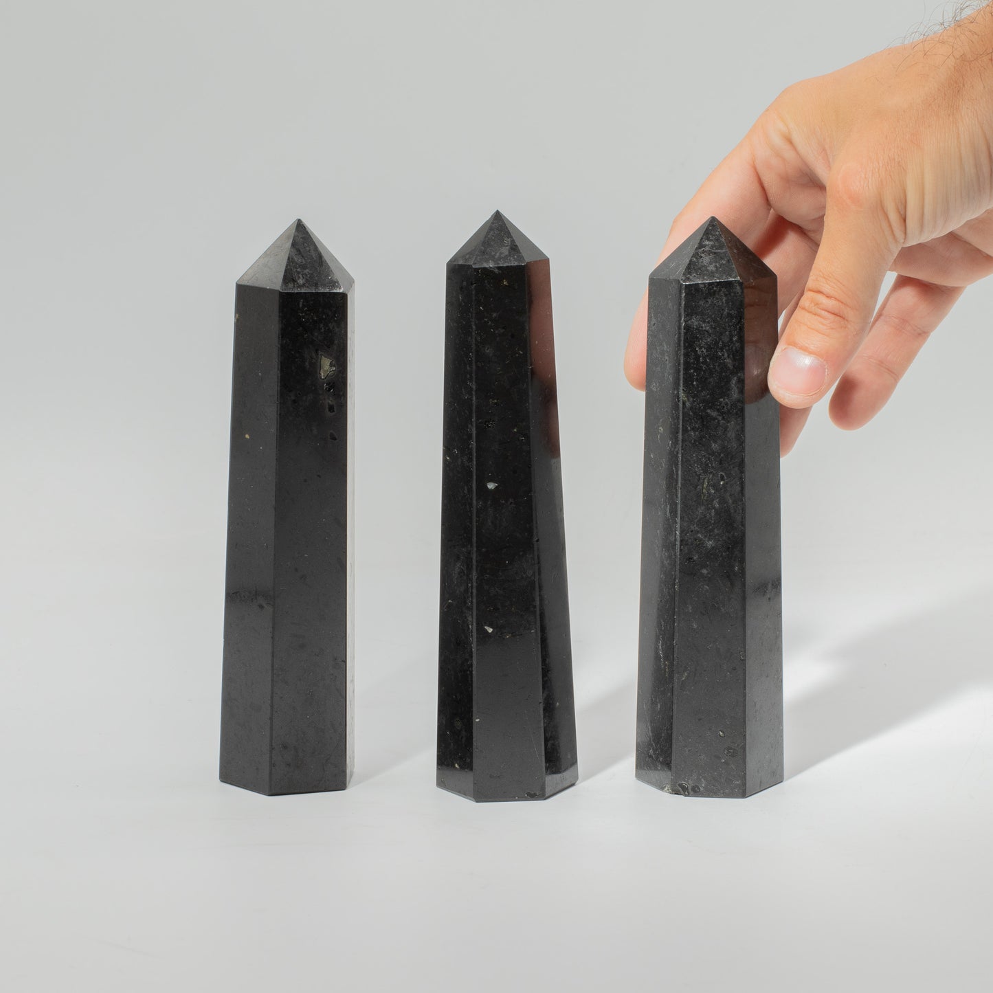 Large Black Tourmaline Obelisk Point | Protection & Grounding Crystal Tower