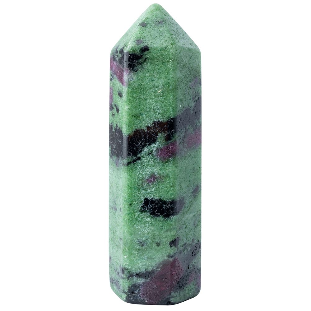 Ruby Zoisite Polished Crystal Point | Heart-Opening & Grounding - Crystal Nest