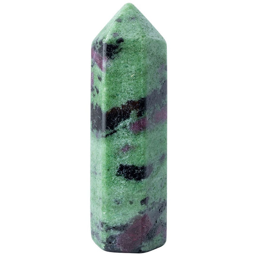 Ruby Zoisite Polished Crystal Point | Heart-Opening & Grounding - Crystal Nest