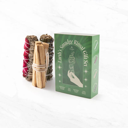 Earth’s Smudge Ritual Gift Set | Cleanse, Ground & Uplift - Crystal Nest